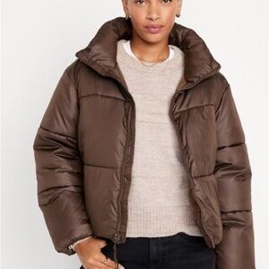 Old Navy Chocolate Puffer Jacket